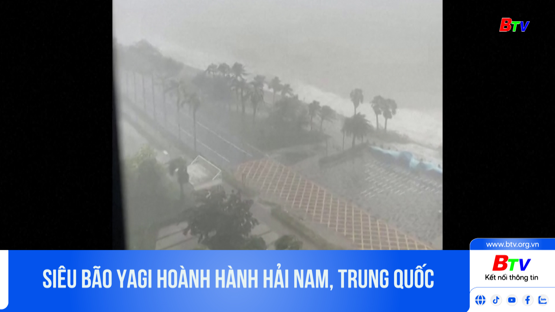 Siêu bão Yagi hoành hành Hải Nam, Trung Quốc