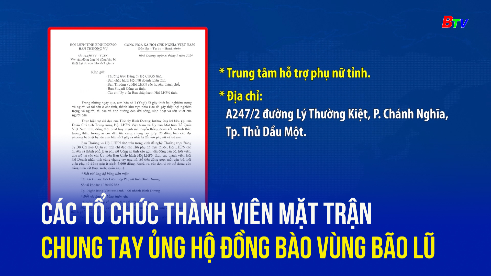 Các tổ chức thành viên mặt trận chung tay ủng hộ đồng bào vùng bão lũ