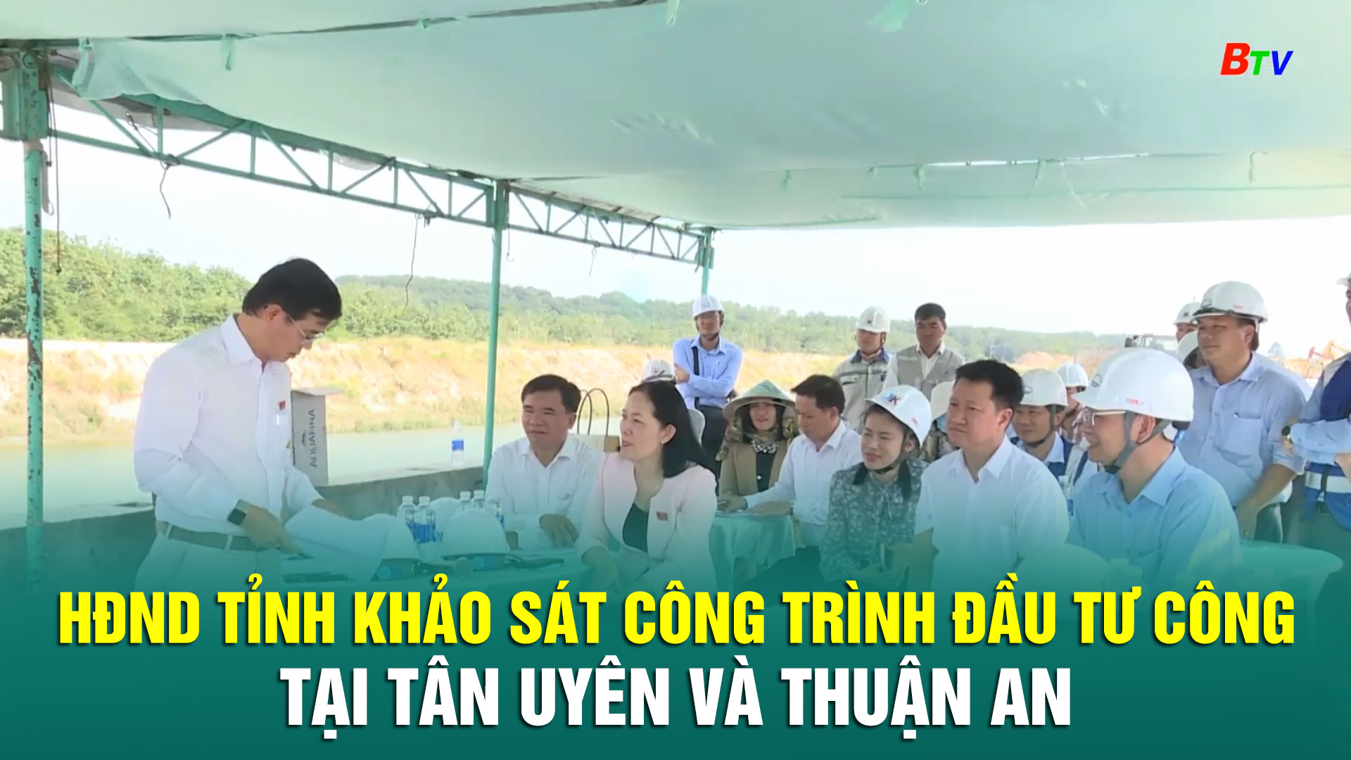 HĐND Tỉnh khảo sát công trình đầu tư công tại Tân Uyên và Thuận An