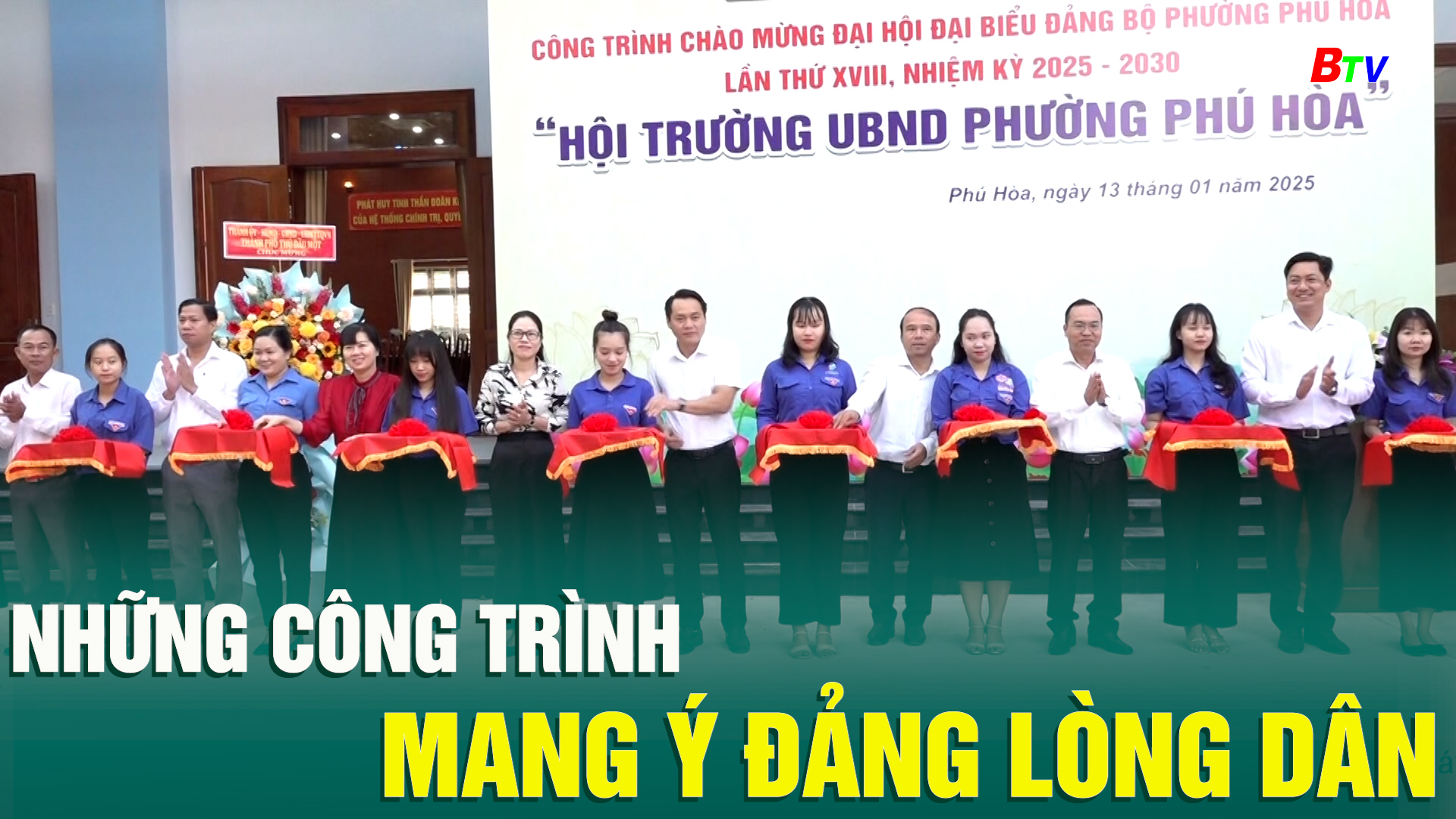 Những công trình mang ý Đảng lòng dân