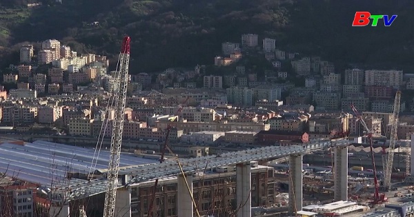 Công trình cầu cạn Polcevera mới ở Italia