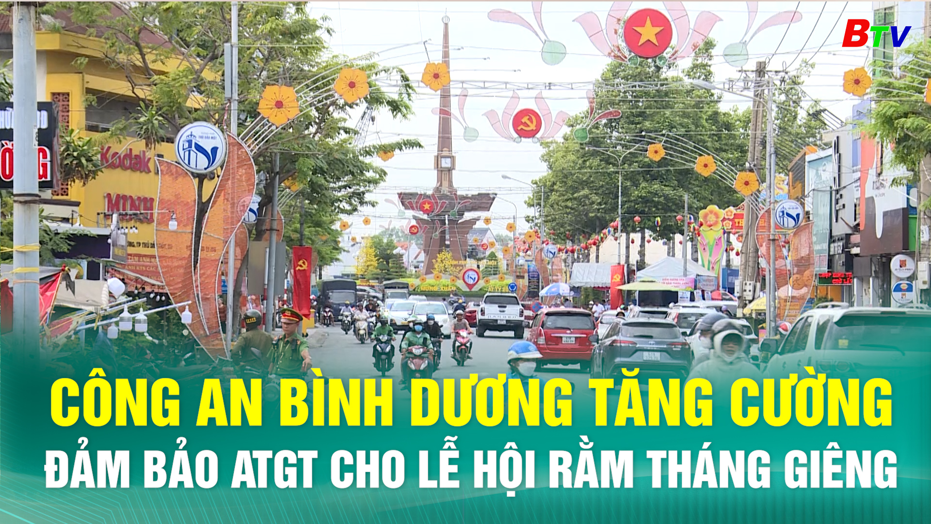 Công an Bình Dương tăng cường đảm bảo an toàn giao thông cho Lễ hội Rằm tháng Giêng