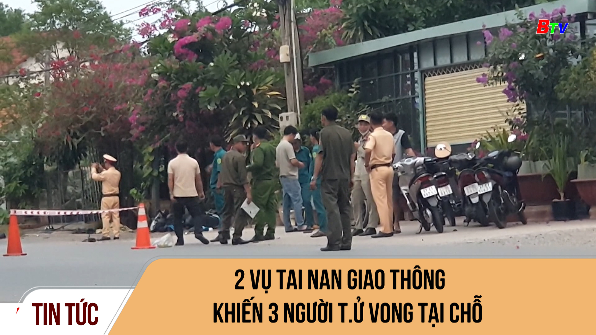 2 vụ tai nạn giao thông khiến 3 người tử vong tại chỗ