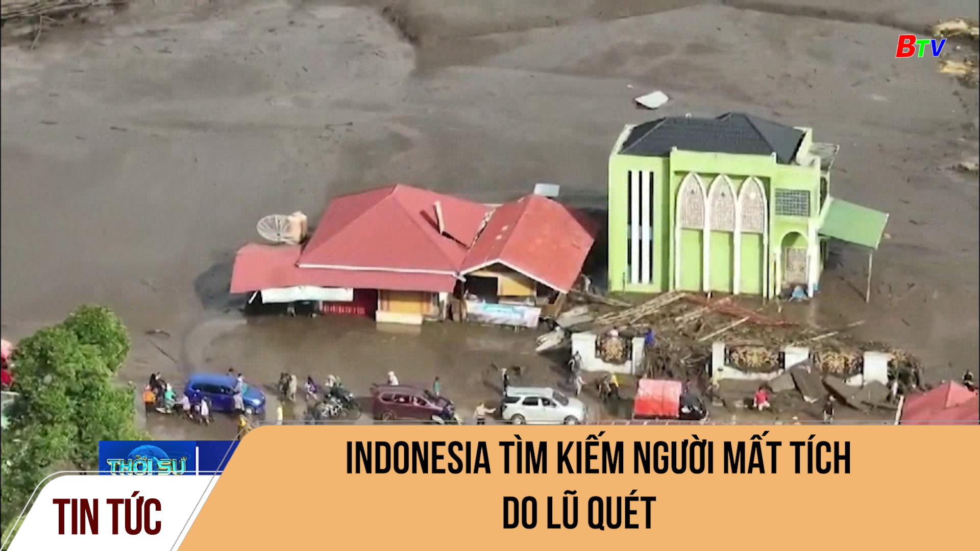 Indonesia tìm kiếm người mất tích do lũ quét 