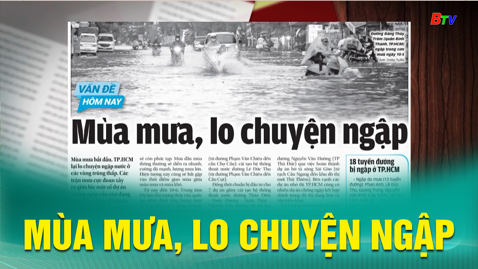Mùa mưa, lo chuyện ngập