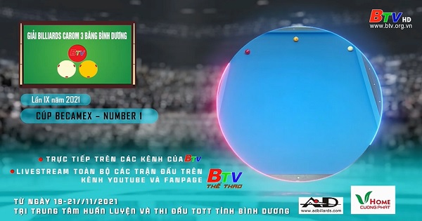 Giải Billiards Carom 3 băng Bình Dương lần thứ IX năm 2021 - Cúp Becamex  - Number 1