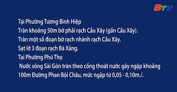 Ảnh hưởng triều cường trên sông sài Gòn