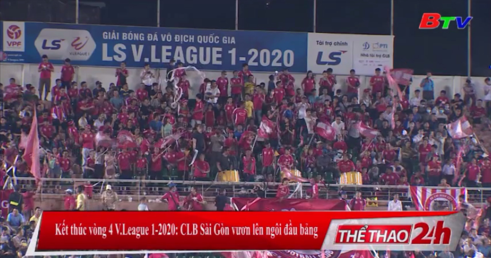 Kết thúc vòng 4 V-League 2020 - CLB Sài Gòn vươn lên ngôi đầu bảng