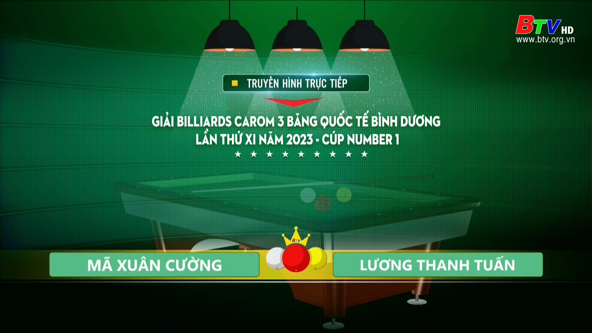 Trận đấu giữa 2 cơ thủ: Mã Xuân Cường và  Lương Thanh Tuấn