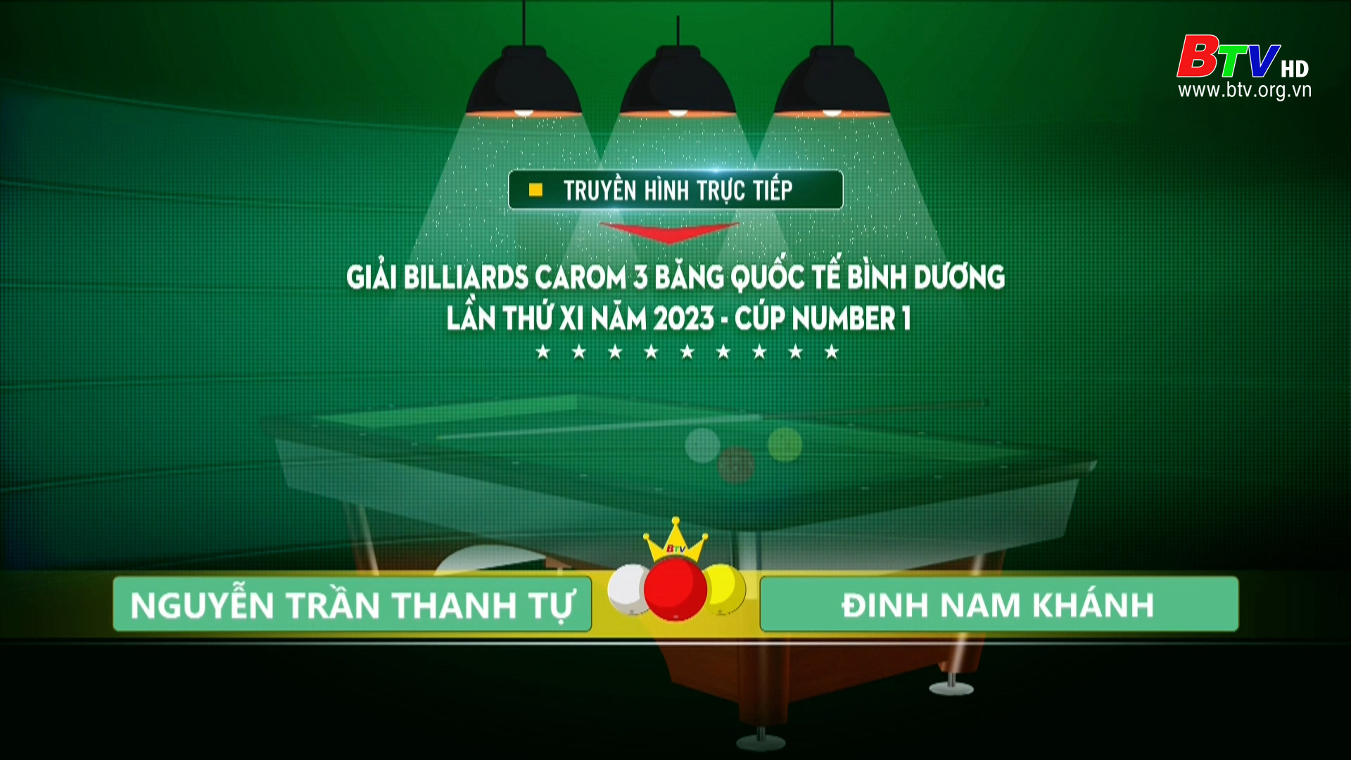 Trận đấu giữa 2 cơ thủ: Nguyễn Trần Thanh Tự và Đinh Nam Khánh