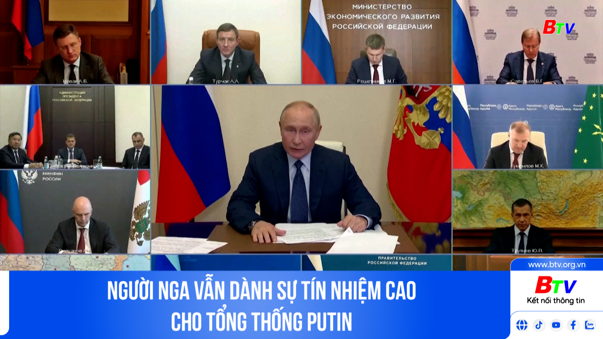 Người Nga vẫn dành sự tín nhiệm cao cho Tổng thống Putin