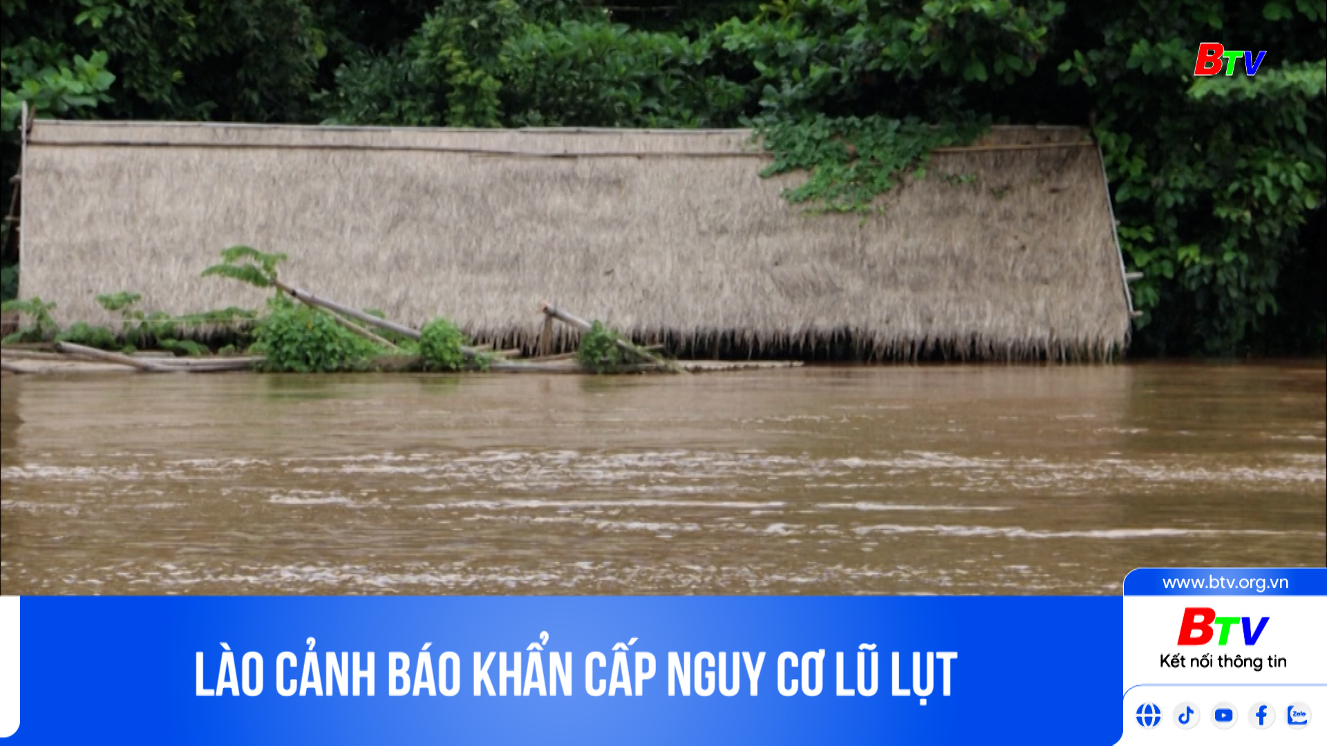 Lào cảnh báo khẩn cấp nguy cơ lũ lụt 