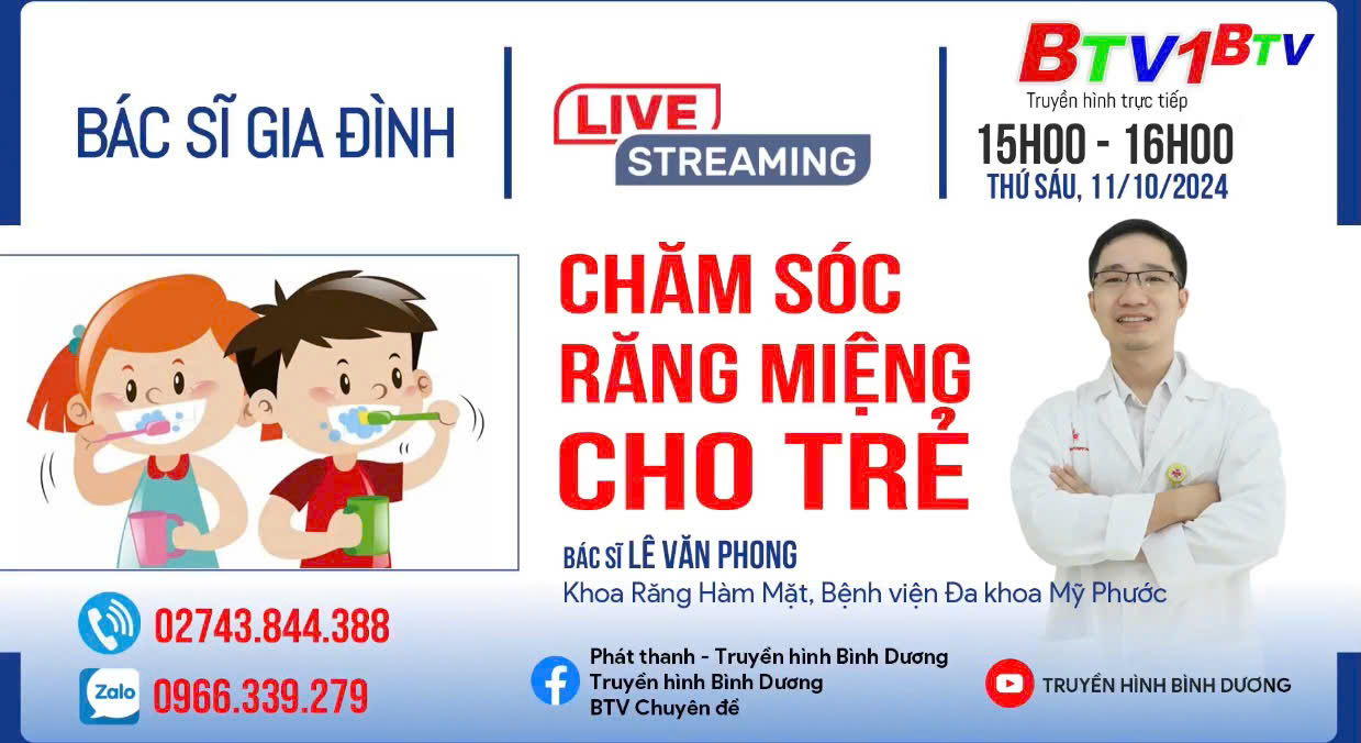 Chăm sóc răng miệng cho trẻ| Bác sĩ gia đình