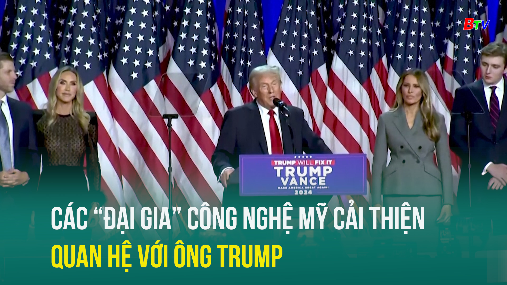 Các “Đại gia” công nghệ mỹ cải thiện quan hệ với ông Trump