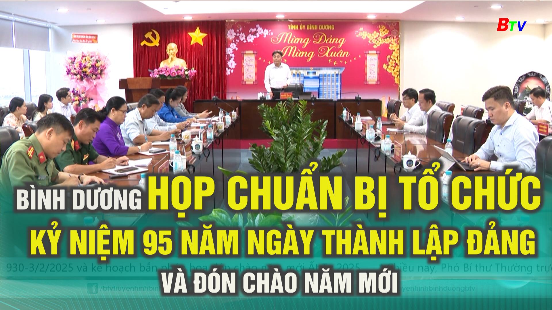 Chuẩn bị tổ chức chào mừng Kỷ niệm 95 năm Ngày thành lập Đảng Cộng Sản Việt Nam và đón chào năm mới Ất Tỵ 2025