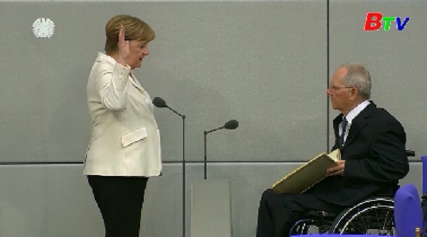 Thủ tướng Đức Merkel tuyên thệ nhậm chức nhiệm kỳ thứ tư