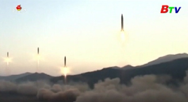 EU và Pháp lên án vụ phóng tên lửa mới của Triều Tiên