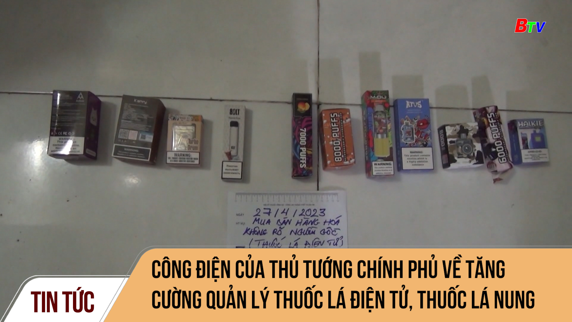 Công điện của Thủ tướng Chính phủ về tăng cường quản lý thuốc lá điện tử, thuốc lá nung nóng