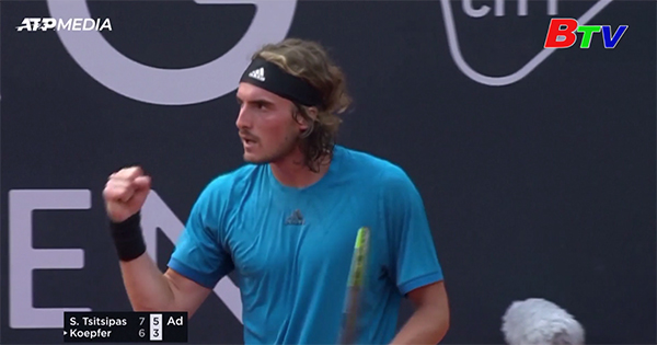 Stefanos Tsitsipas vào tứ kết Giải Quần vợt Hamburg mở rộng