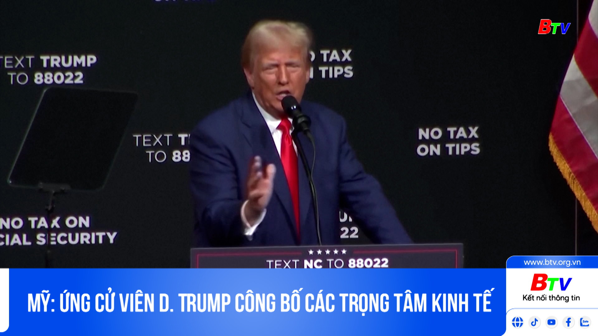 Mỹ: ứng cử viên D. Trump công bố các trọng tâm kinh tế