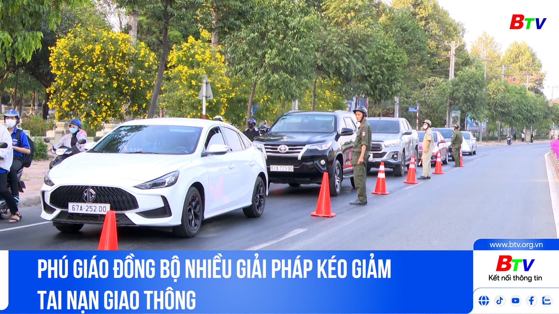 Phú Giáo đồng bộ nhiều giải pháp kéo giảm tai nạn giao thông