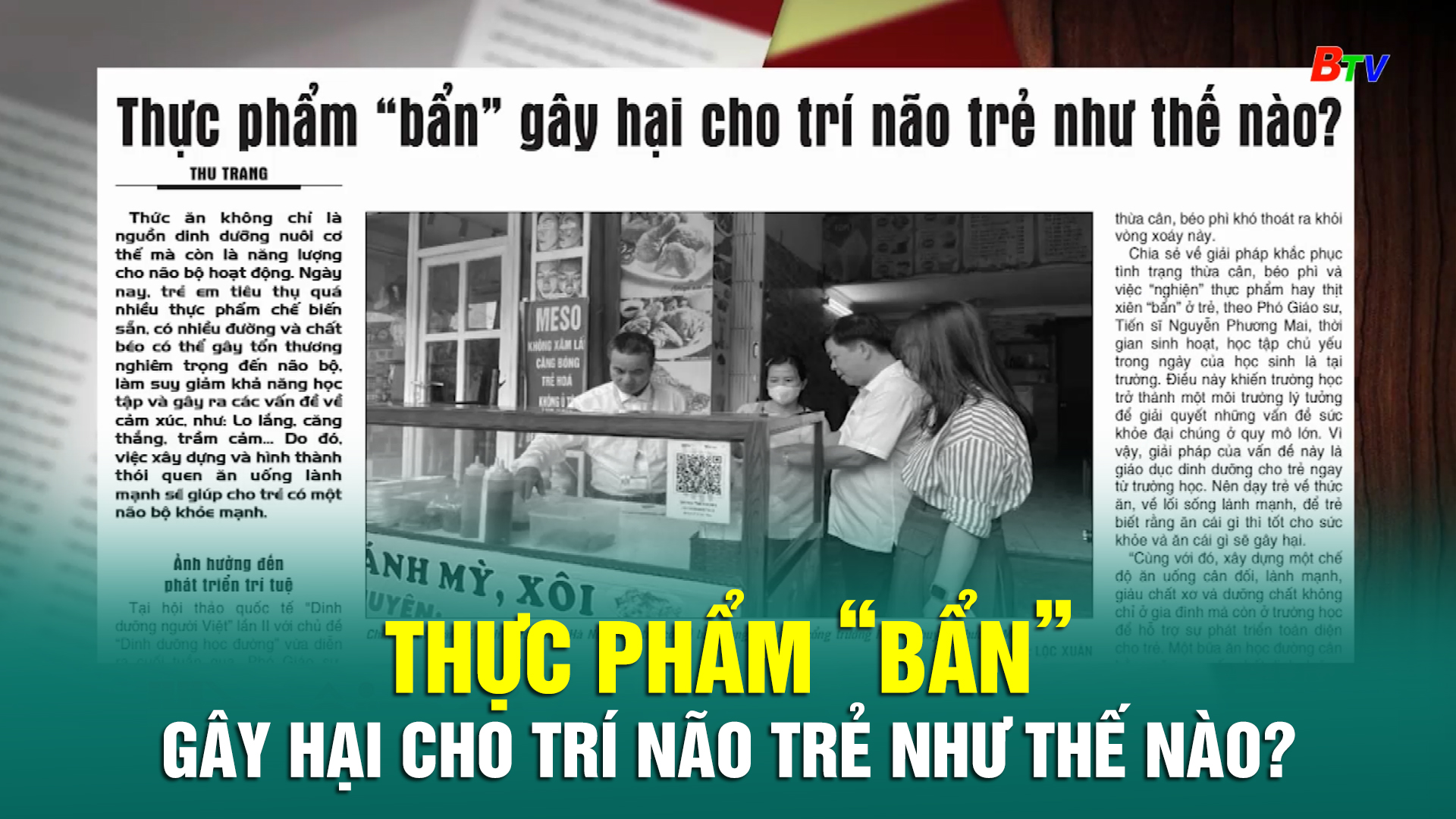 Thực phẩm “bẩn” gây hại cho trí não trẻ như thế nào?