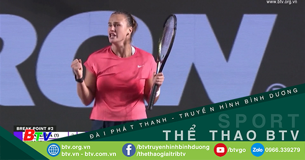 Aryna Sabalenka nhiều cơ hội vào bán kết WTA Finals 2021