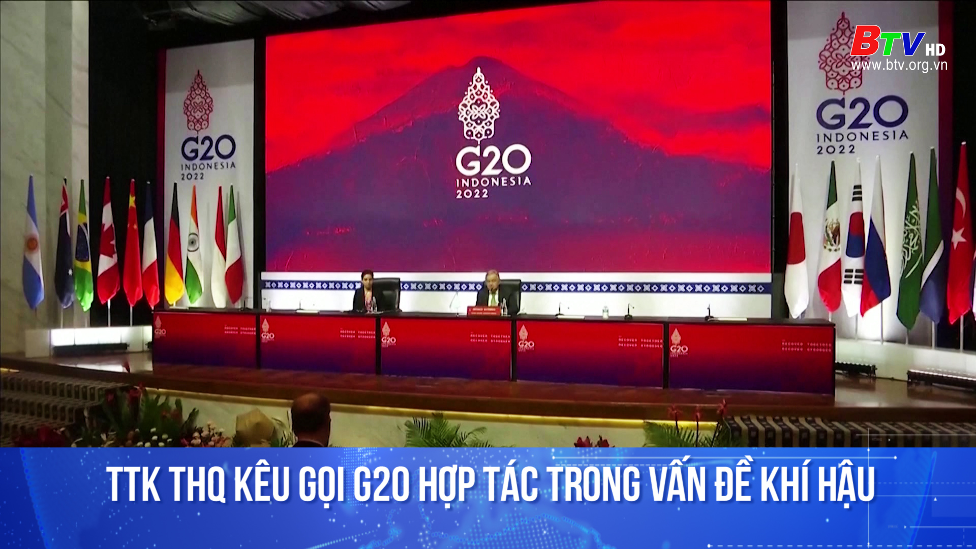 TTK THQ kêu gọi G20 hợp tác trong vấn đề khí hậu