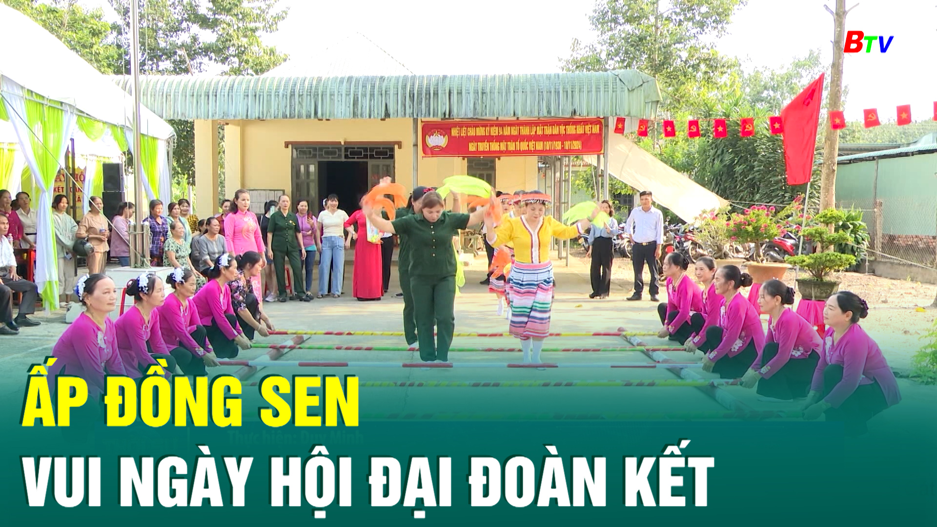 Ấp Đồng Sen vui ngày hội đại đoàn kết