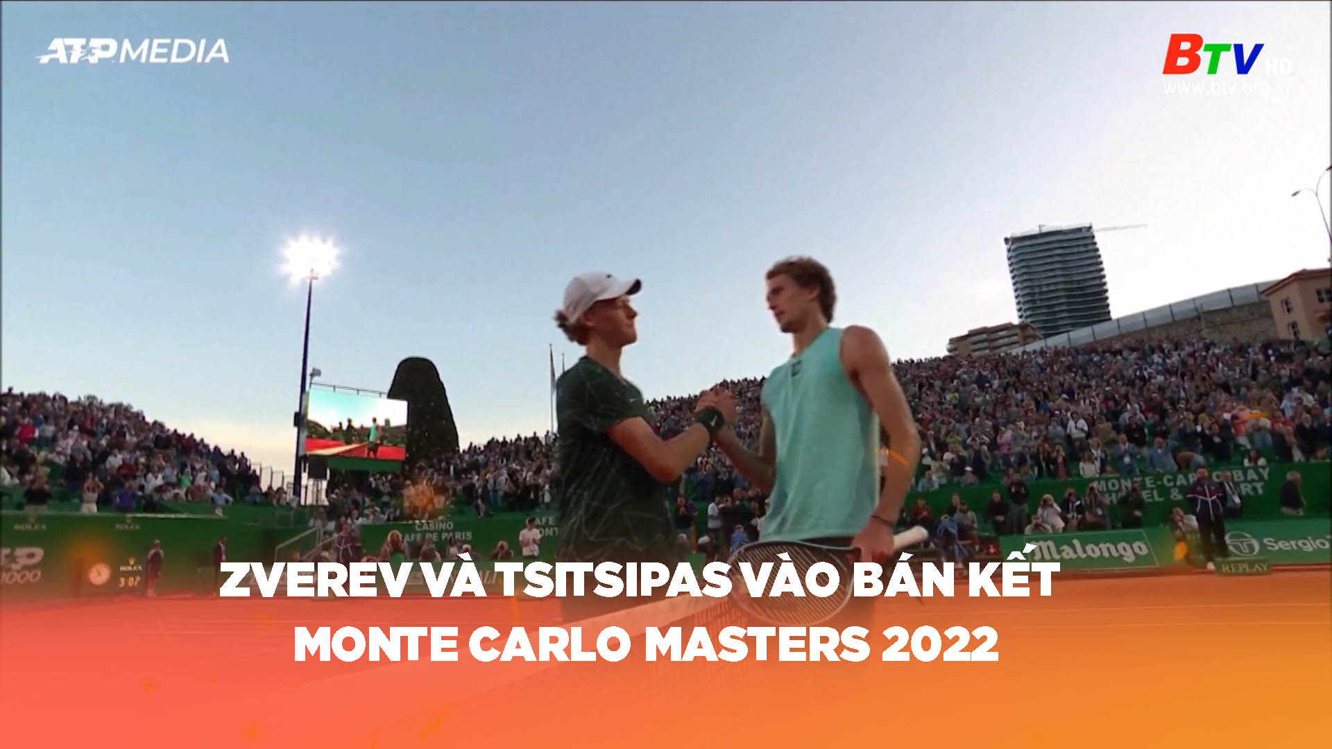 Zverev và Tsitsipas vào bán kết Monte Carlo Masters 2022