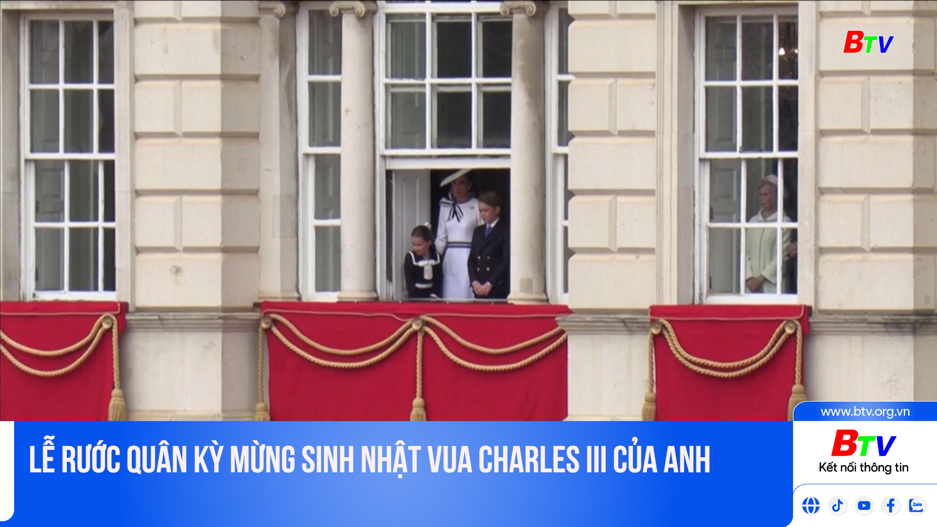 Lễ rước Quân kỳ mừng sinh nhật Vua Charles III của Anh