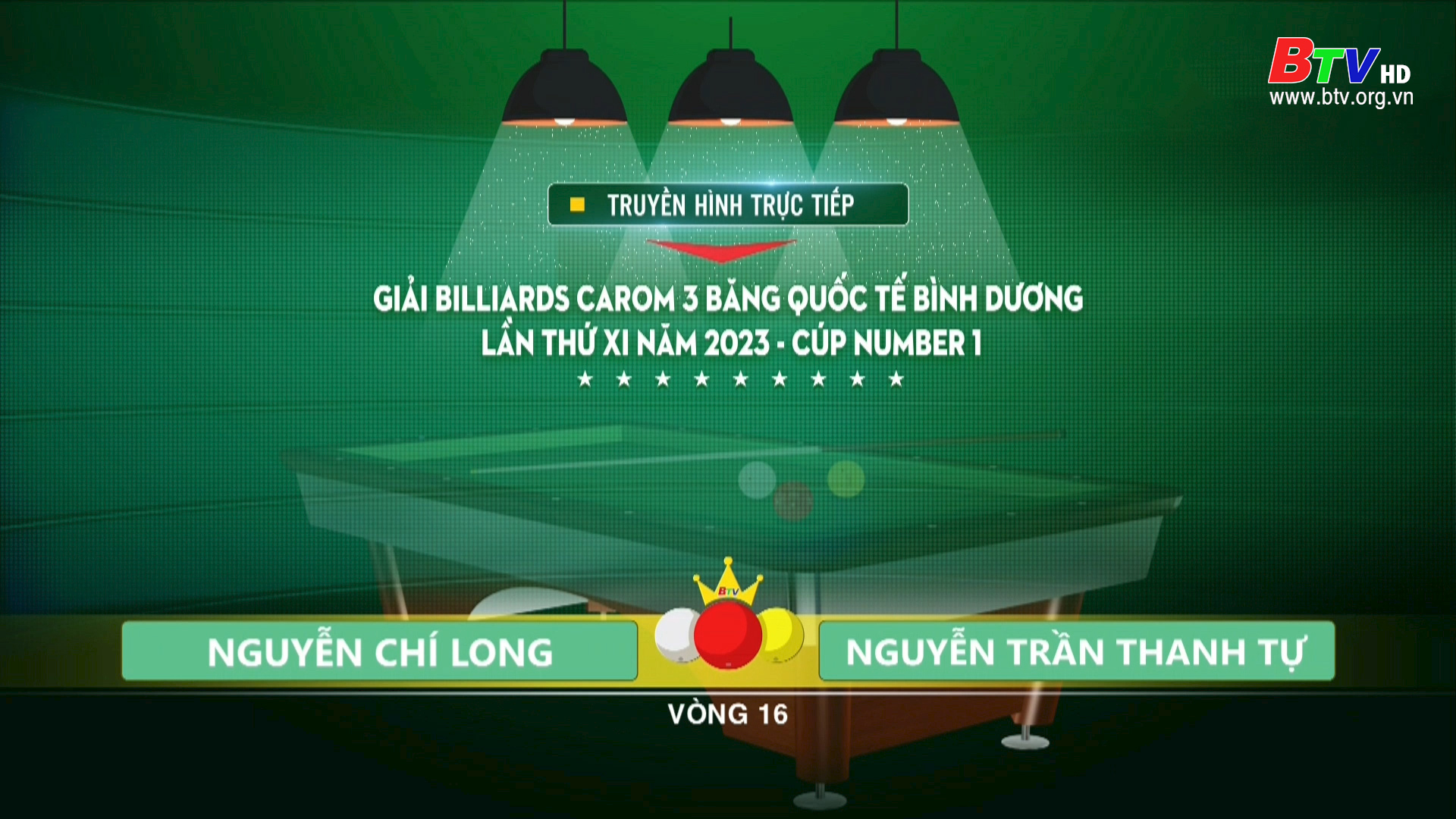 Trận đấu giữa 2 cơ thủ: Nguyễn Chí Long và Nguyễn Trần Thanh Tự