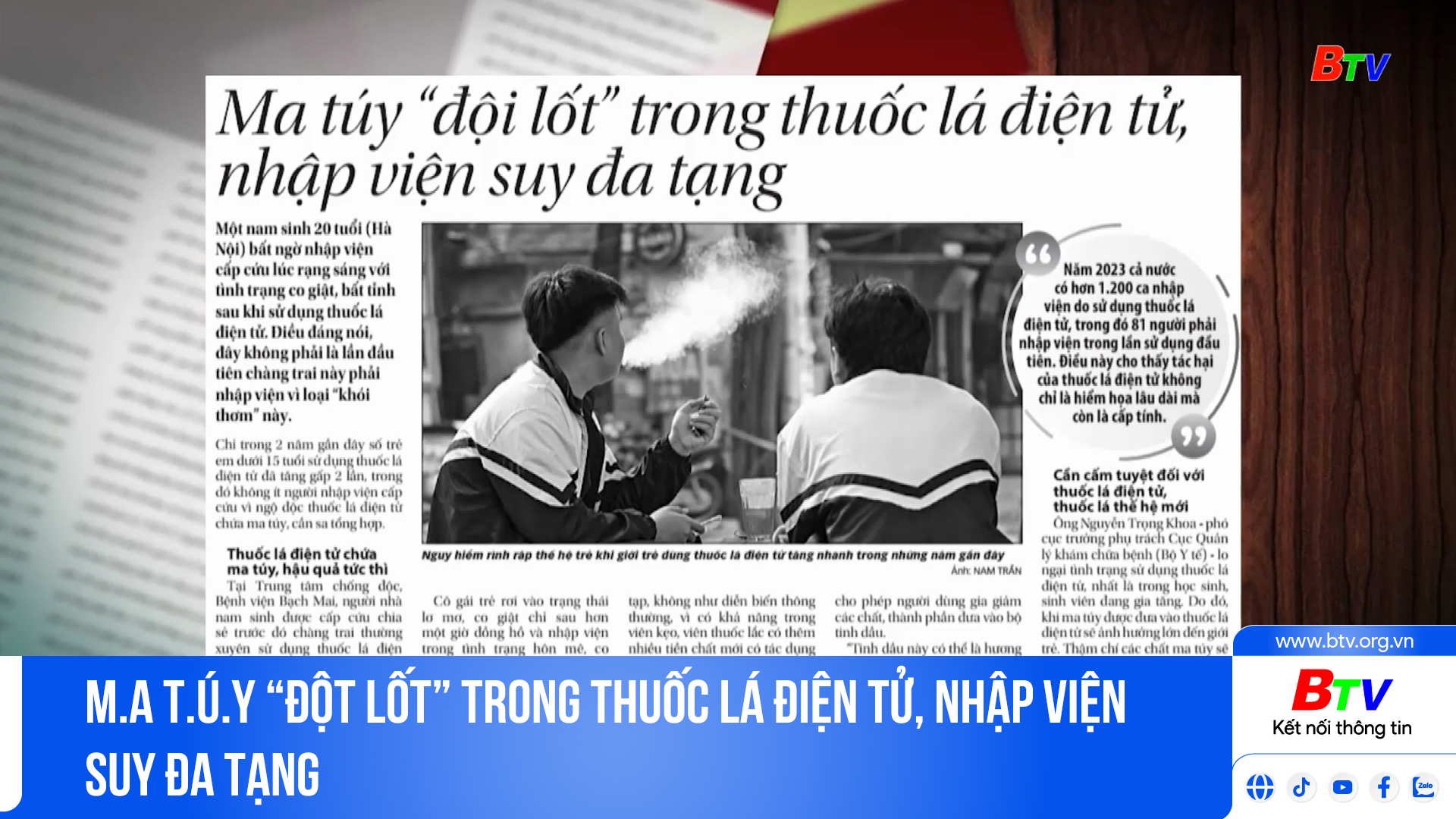 M.a t.ú.y “đột lốt” trong thuốc lá điện tử, nhập viện suy đa tạng