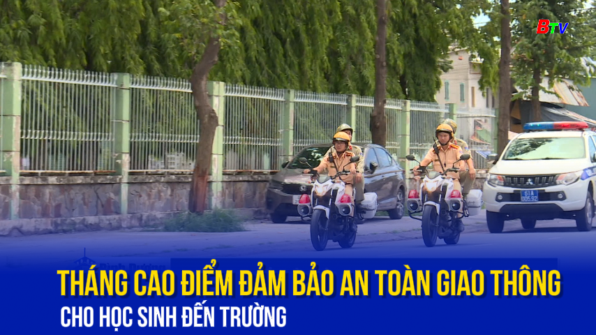 Tháng cao điểm đảm bảo an toàn giao thông cho học sinh đến trường