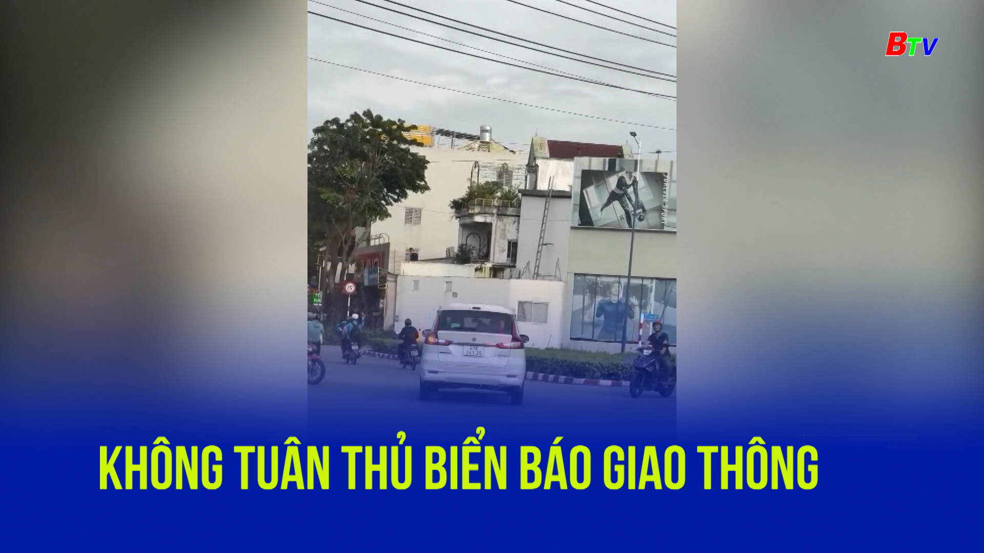 Không tuân thủ biển báo giao thông