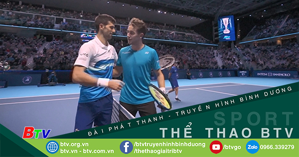 Kết quả lượt đấu thứ nhất bảng Xanh - Giải quần vợt ATP Finals 2021