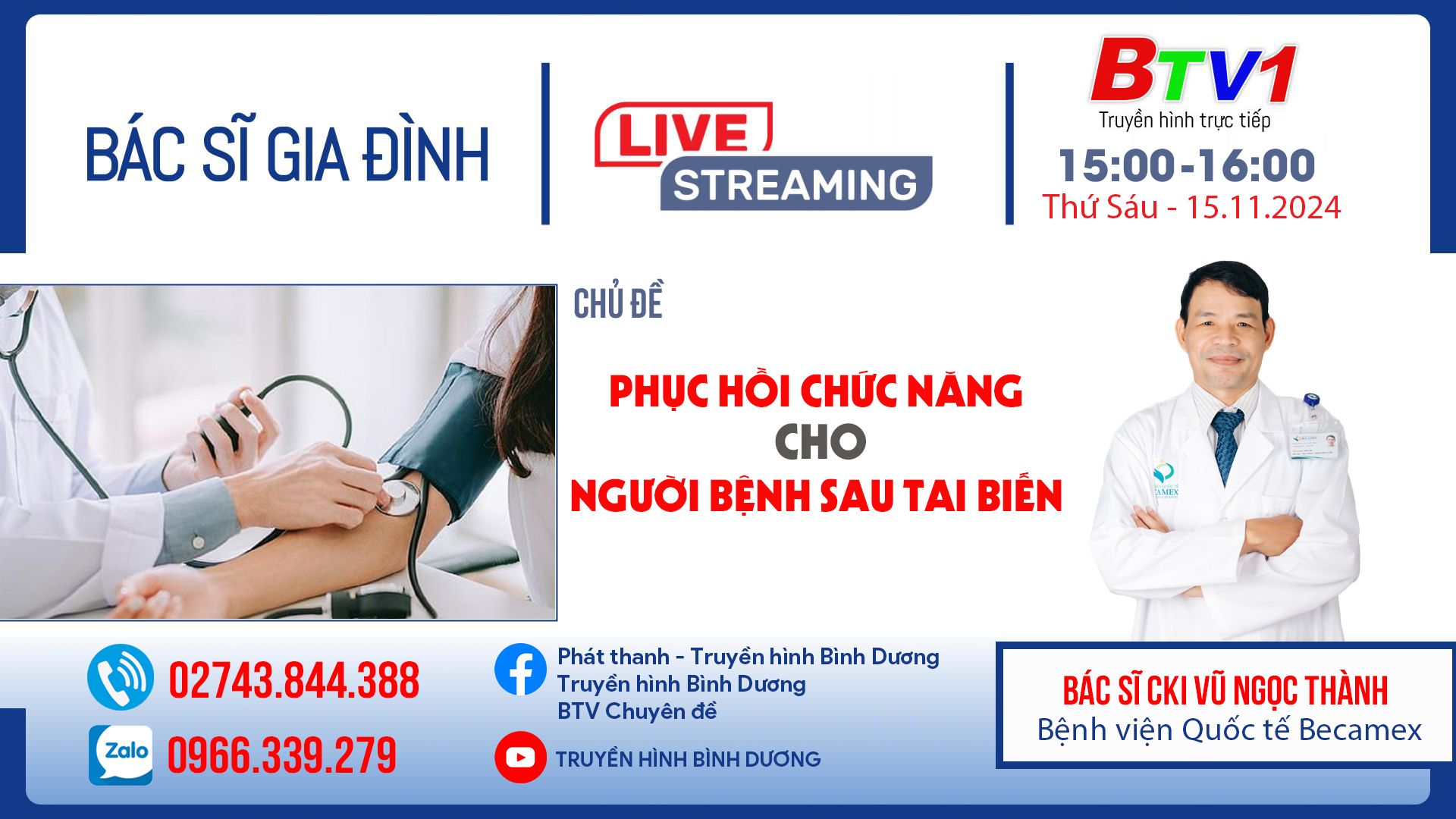 Phục hồi chức năng cho người bệnh sau tai biến | Bác sĩ gia đình