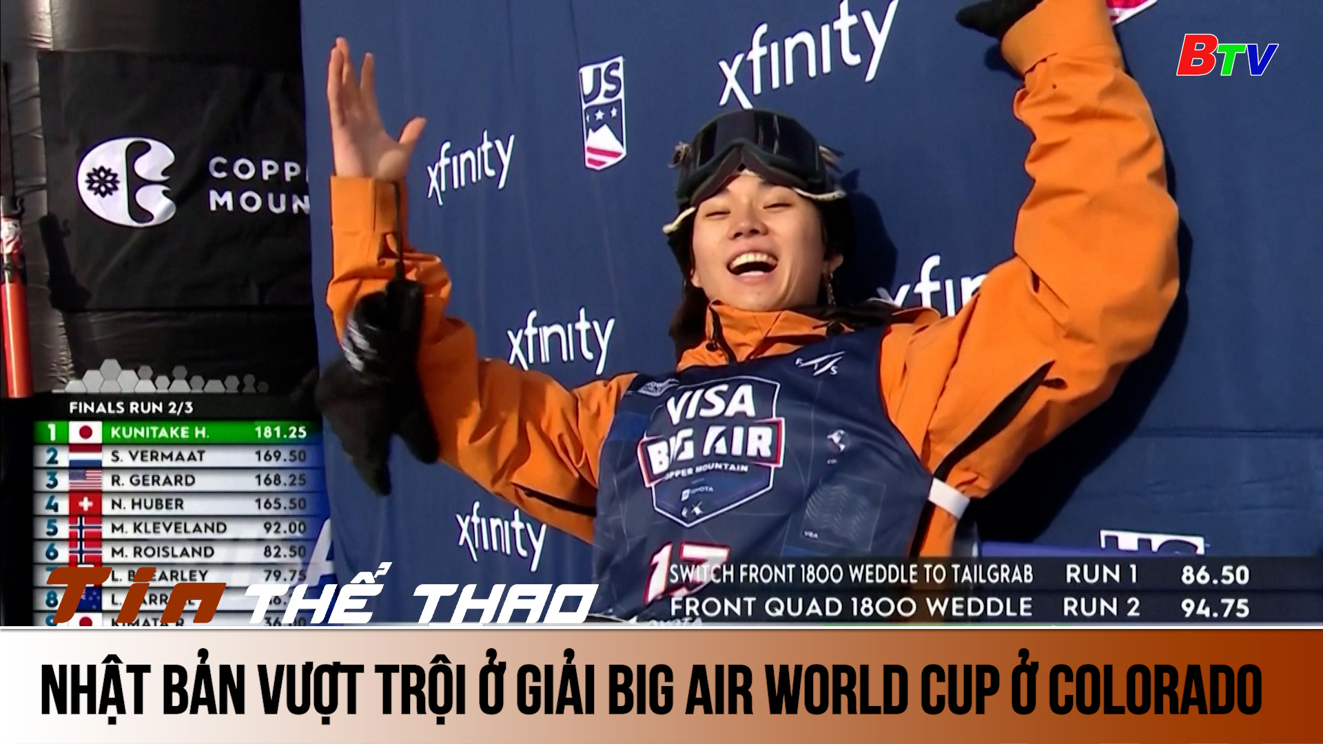 Nhật Bản vượt trội ở giải Big Air World Cup ở Colorado | Tin Thể thao 24h