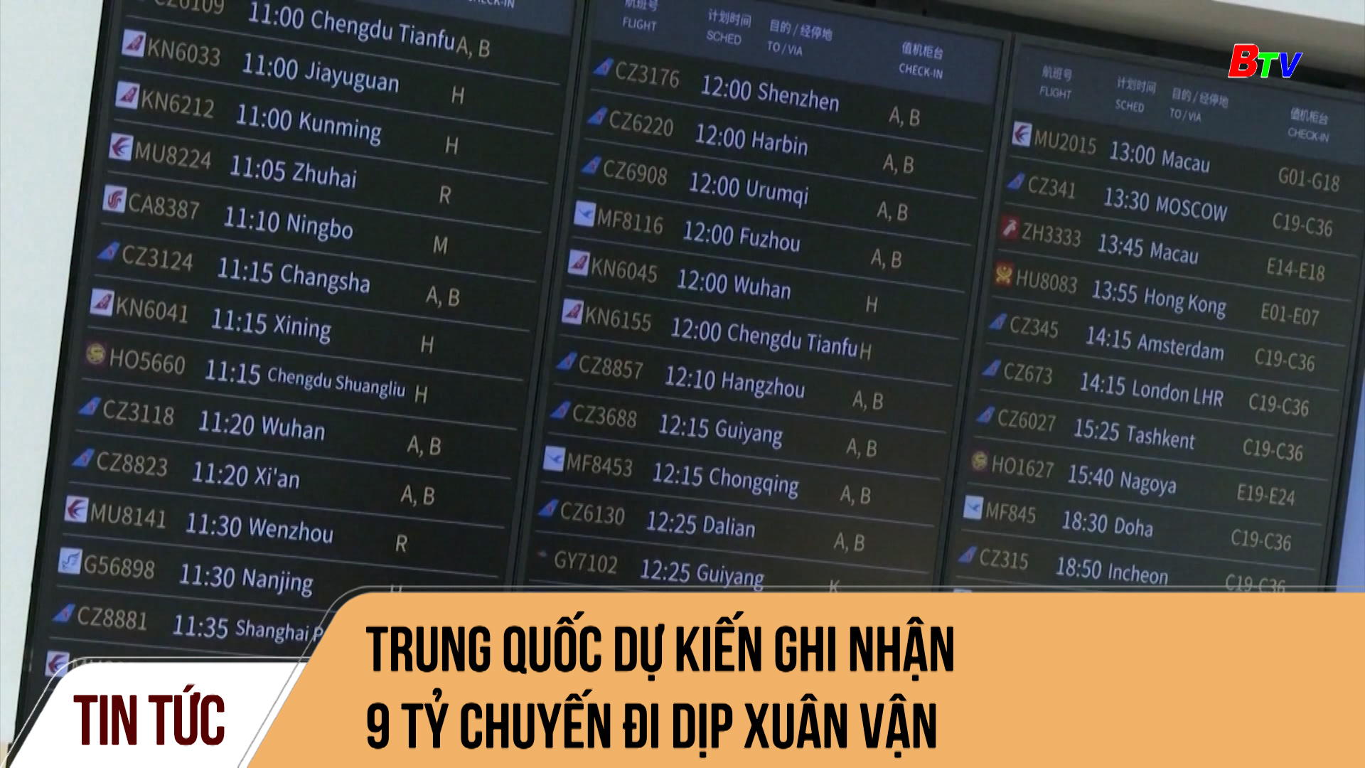 Trung Quốc dự kiến ghi nhận 9 tỷ chuyến đi dịp Xuân vận