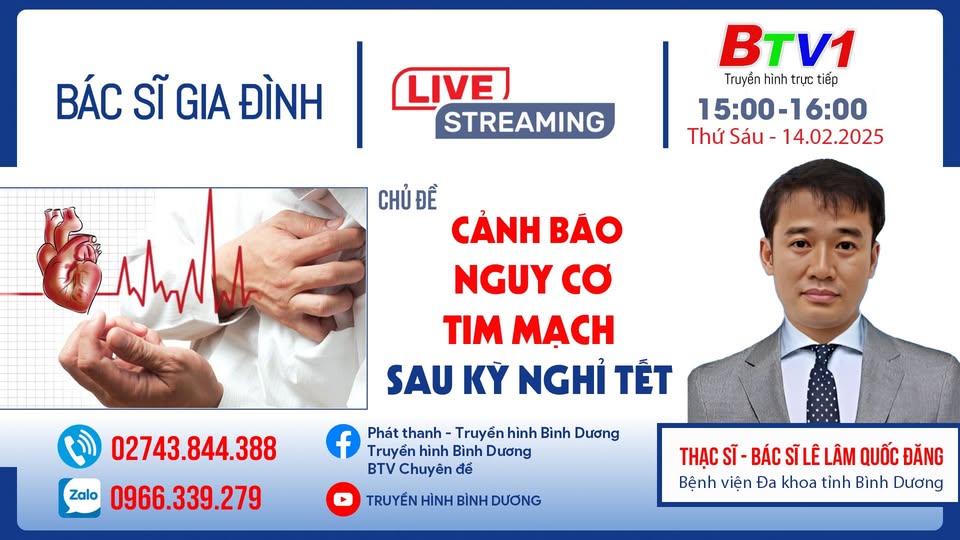 Cảnh báo nguy cơ tim mạch sau kỳ nghỉ Tết | Bác sĩ gia đình 