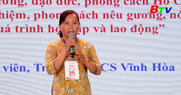 Thí sinh Nguyễn Thị Thu Yến - Đơn vị Huyện ủy Phú Giáo