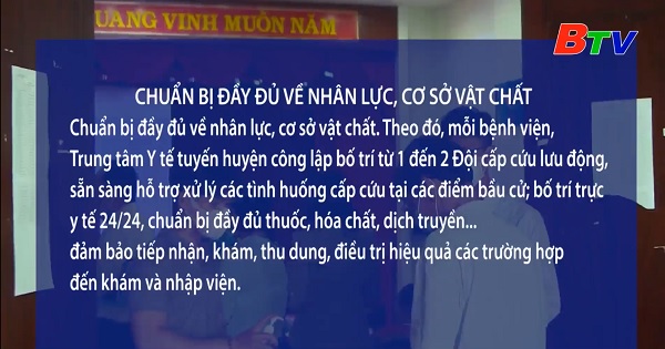 Bình Dương chuẩn bị kịch bản đảm bảo an toàn phòng, chống dịch COVID-19 trong ngày bầu cử