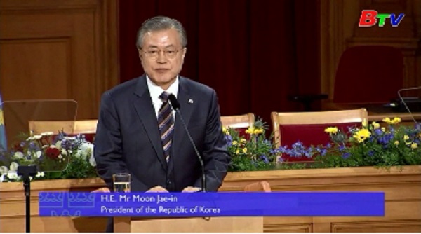 Tổng thống Hàn Quốc hối thúc Triều Tiên tiếp tục đối thoại