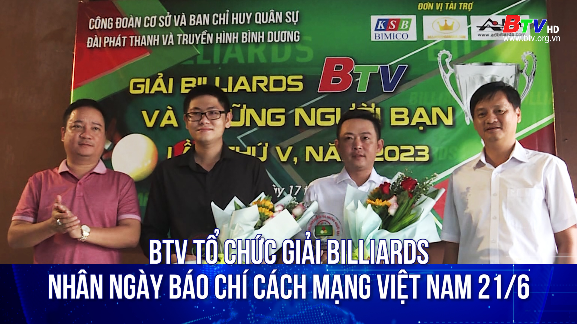 BTV tổ chức giải Billiards nhân ngày Báo chí cách mạng Việt Nam 21/6