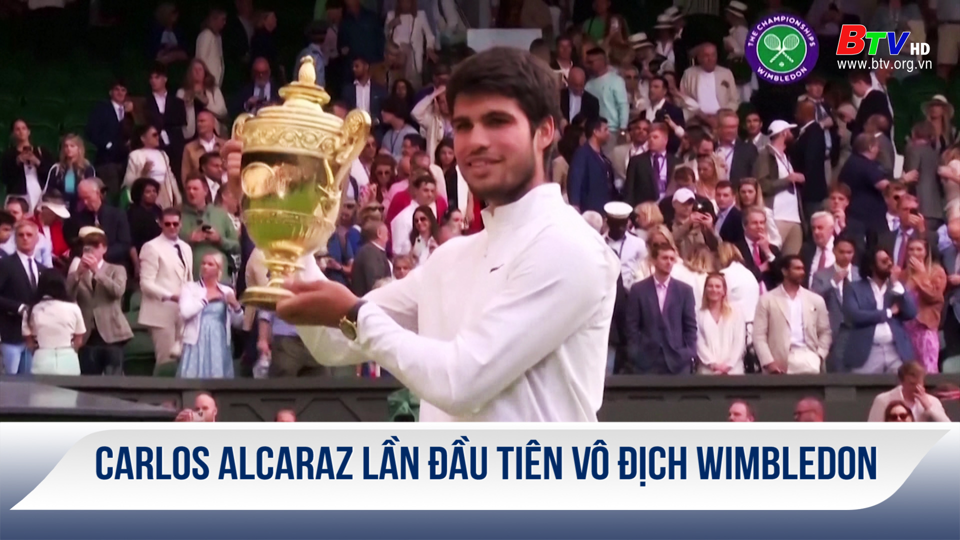 Carlos Alcaraz lần đầu tiên vô địch Wimbledon 