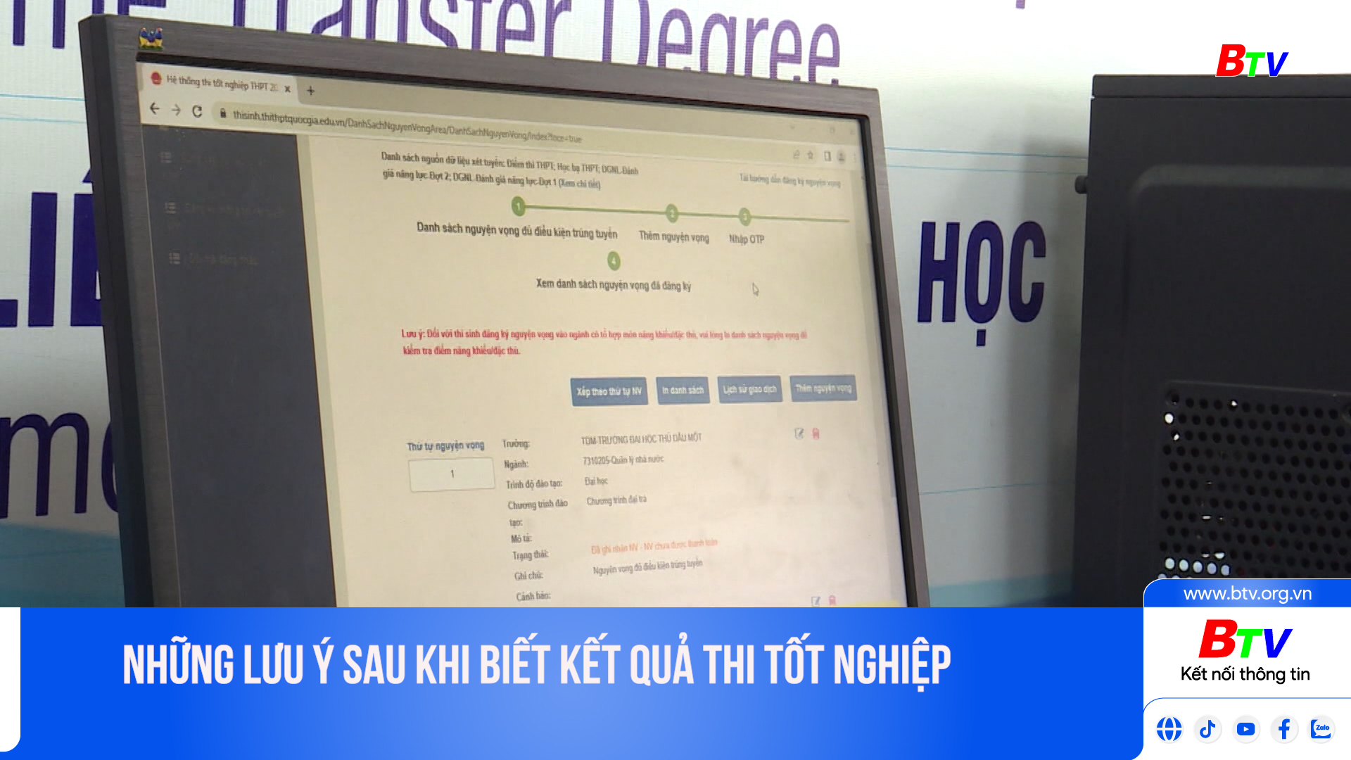 Những lưu ý sau khi biết kết quả thi tốt nghiệp