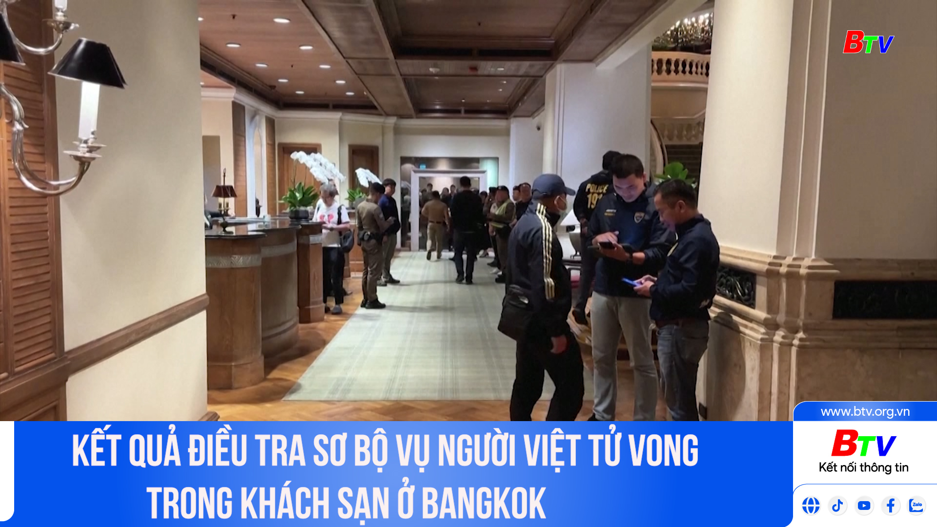 Kết quả điều tra sơ bộ vụ người Việt tử vong trong khách sạn ở Bangkok