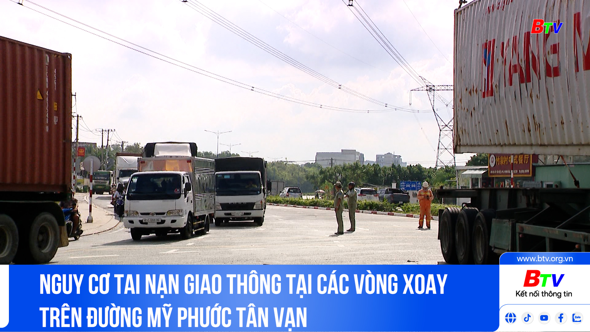 Nguy cơ tai nạn giao thông tại các vòng xoay trên đường Mỹ Phước Tân Vạn