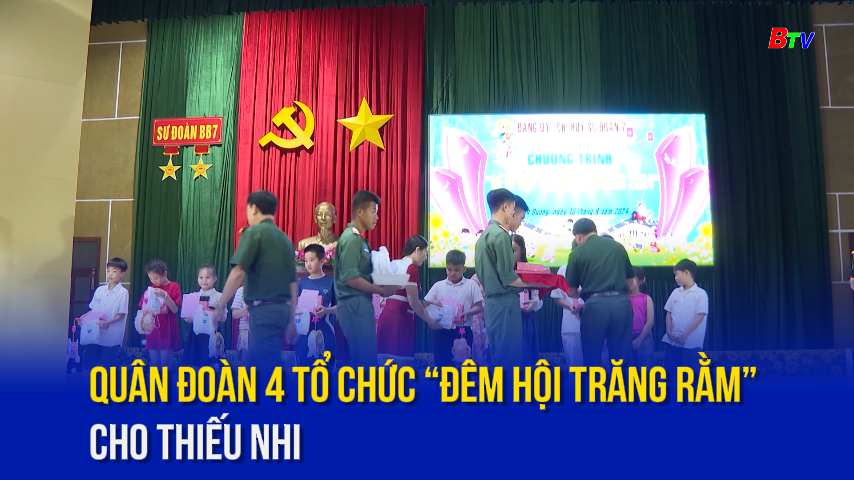 Quân đoàn 4 tổ chức “Đêm hội trăng rằm” cho thiếu nhi 