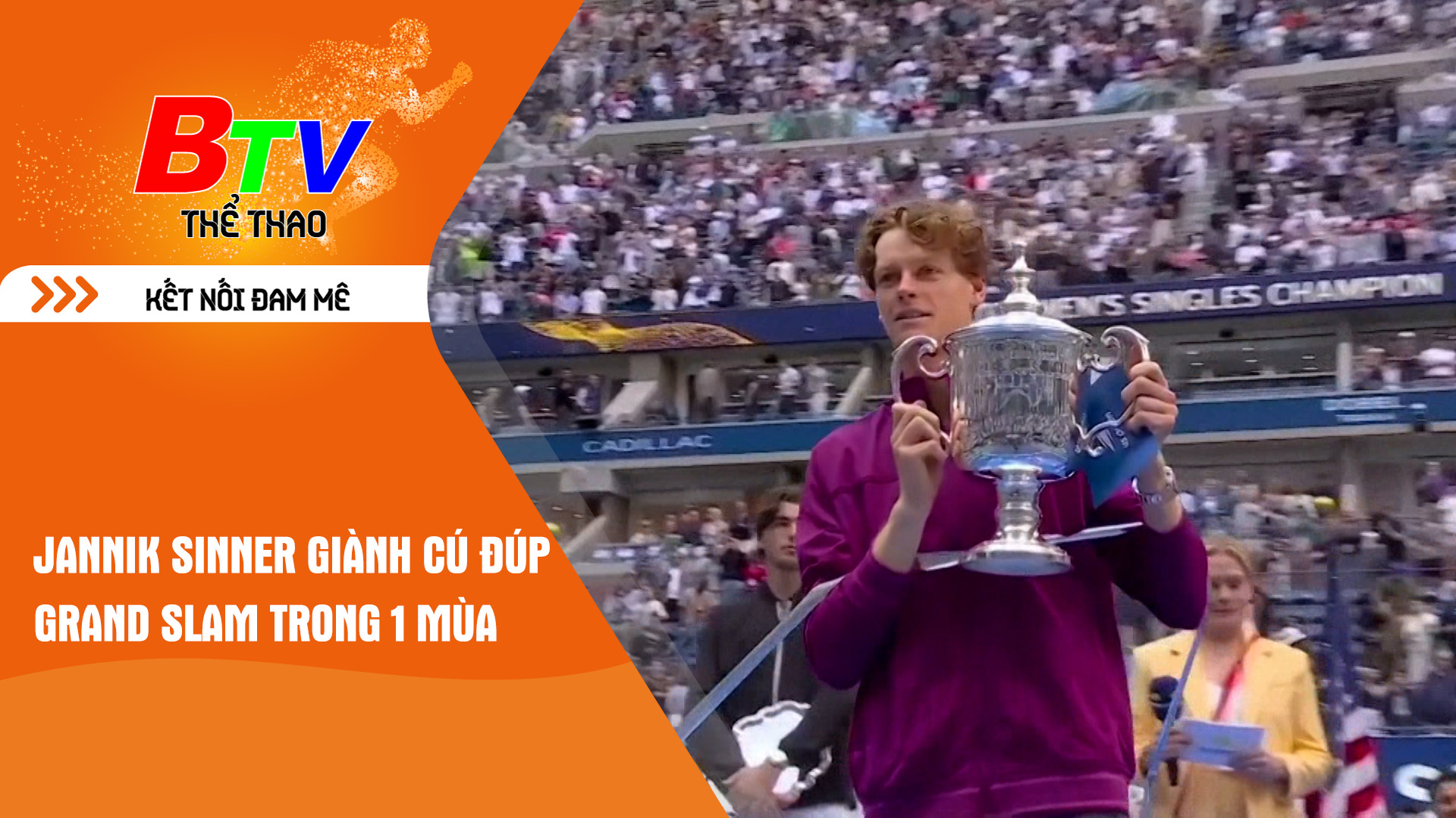 Jannik Sinner giành cú đúp Grand Slam trong 1 mùa | Tin Thể thao 24h